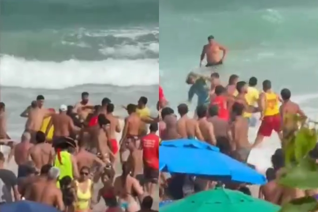 Vídeo mostra socorro a turistas argentinos baleados na Praia da Barra